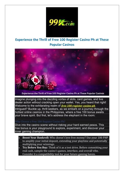 free 100 register casino ph